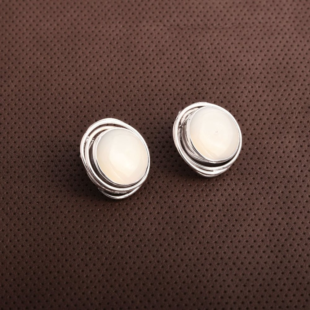 Sterling Silver Conch Earrings (E144)